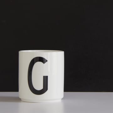 Design Letters Becher weiß - G - Design Letters