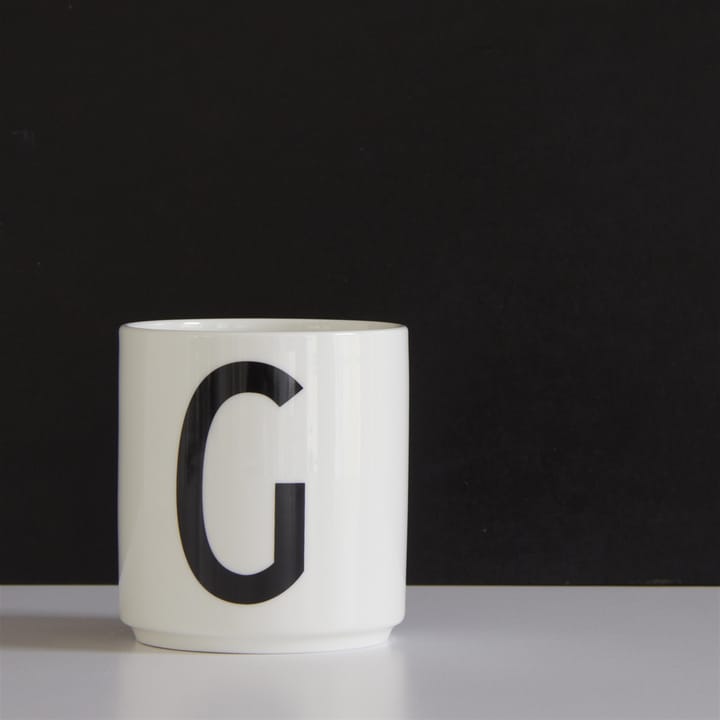 Design Letters Becher weiß, G Design Letters