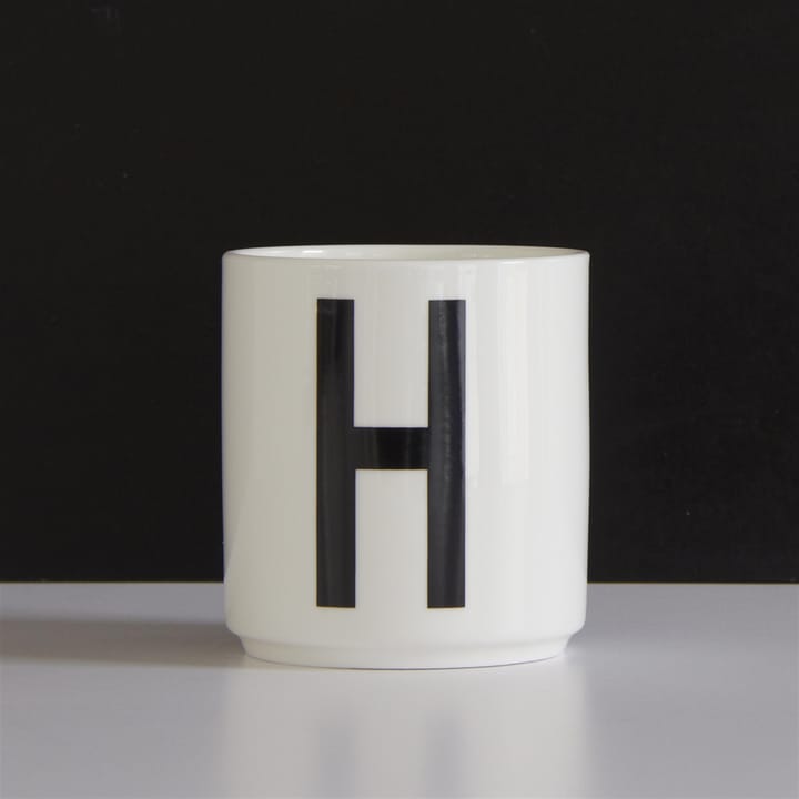 Design Letters Becher weiß, H Design Letters