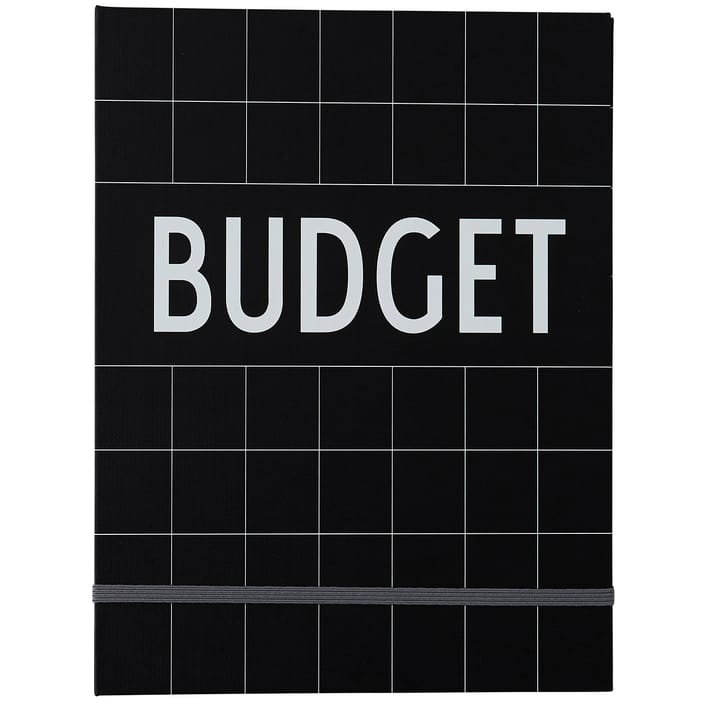 Design Letters Budget Buch, Schwarz Design Letters