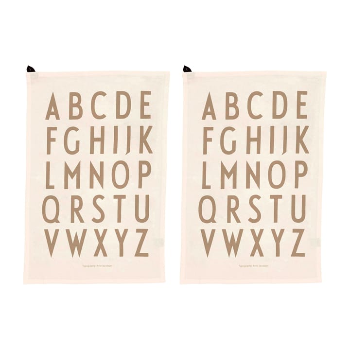 Design Letters Geschirrtuch 40 x 60cm 2er Pack, Off white Design Letters