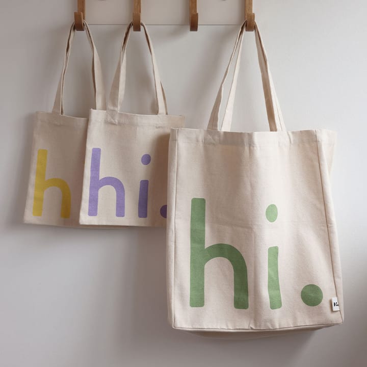 Design Letters hi. Tasche, Green-pink Design Letters