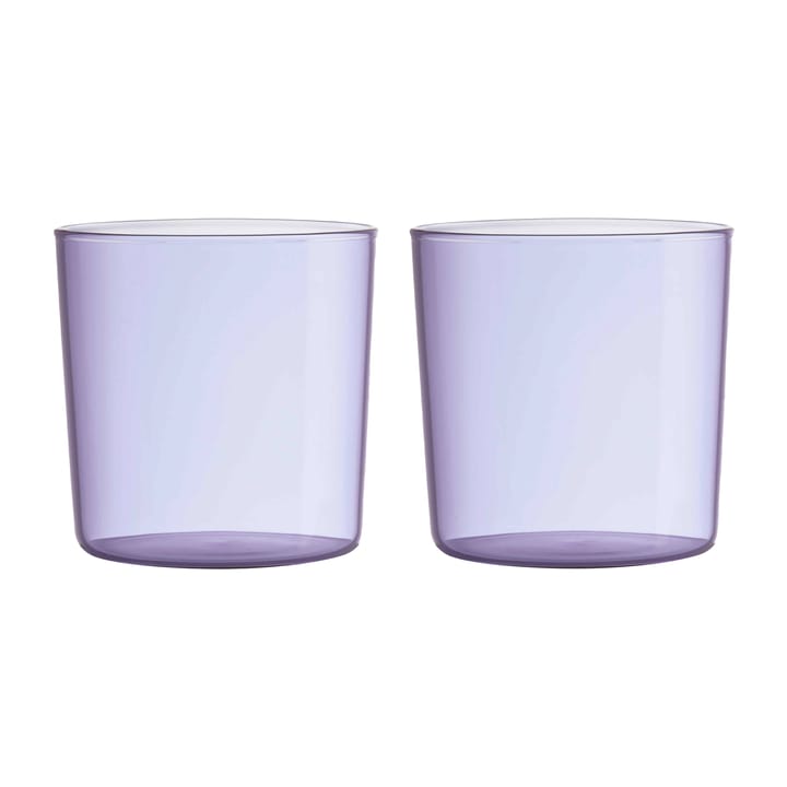 Design Letters Kids Eco Wasserglas 2er Pack, Purple Design Letters