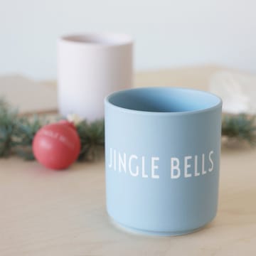 Design Letters Lieblingsbecher 25cl - Jingle bells-light blue - Design Letters