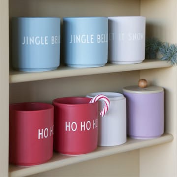 Design Letters Lieblingsbecher 25cl - Jingle bells-light blue - Design Letters