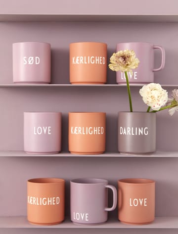 Design Letters Lieblingsbecher 25cl - Kærlighed-peach - Design Letters