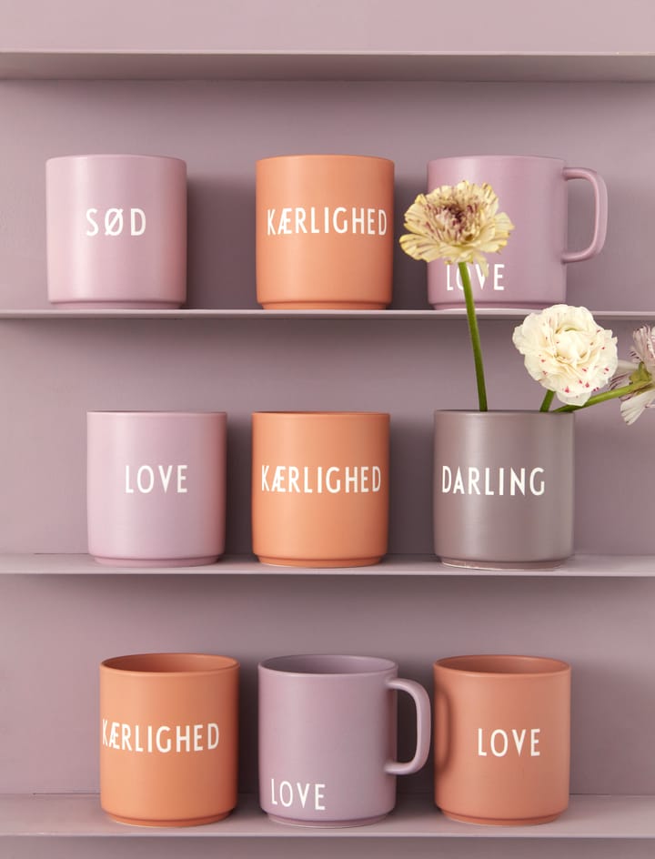 Design Letters Lieblingsbecher 25cl, Kærlighed-peach Design Letters