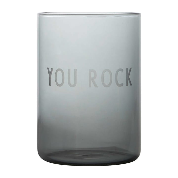 Design Letters Lieblingsglas 35 cl - You rock-black - Design Letters