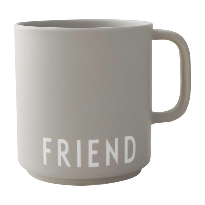 Design Letters Lieblingstasse mit Henkel 25cl - Friend-grey - Design Letters