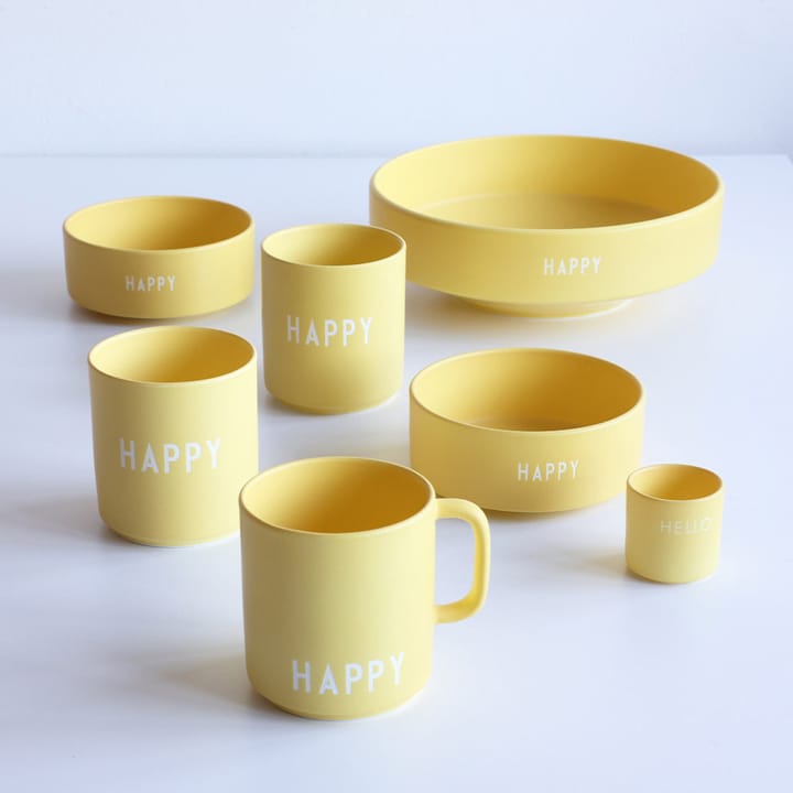 Design Letters Lieblingstasse mit Henkel 25cl, Yellow Design Letters