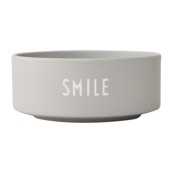 Design Letters Snack-Schale Ø12 cm, Smile-grey Design Letters