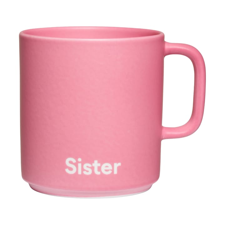 Design Letters VIP Lieblingstasse mit Henkel 25cl, Sister-pink Design Letters