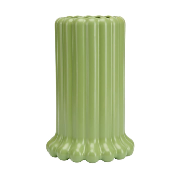 Tubular Vase large 24 cm, Green Design Letters