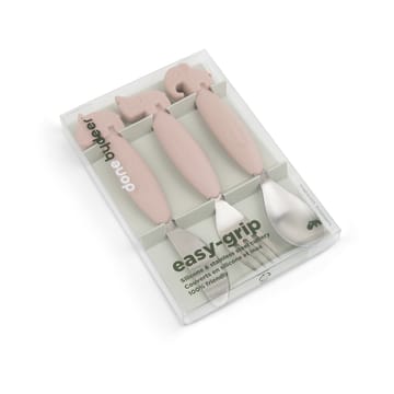 Deer Friends Easy-grip Besteckset 3 Teile - Powder - Done by deer