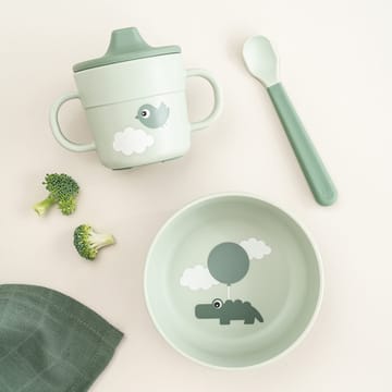 Happy Clouds foodie First Meal Servierset 3 Teile - Green - Done by deer