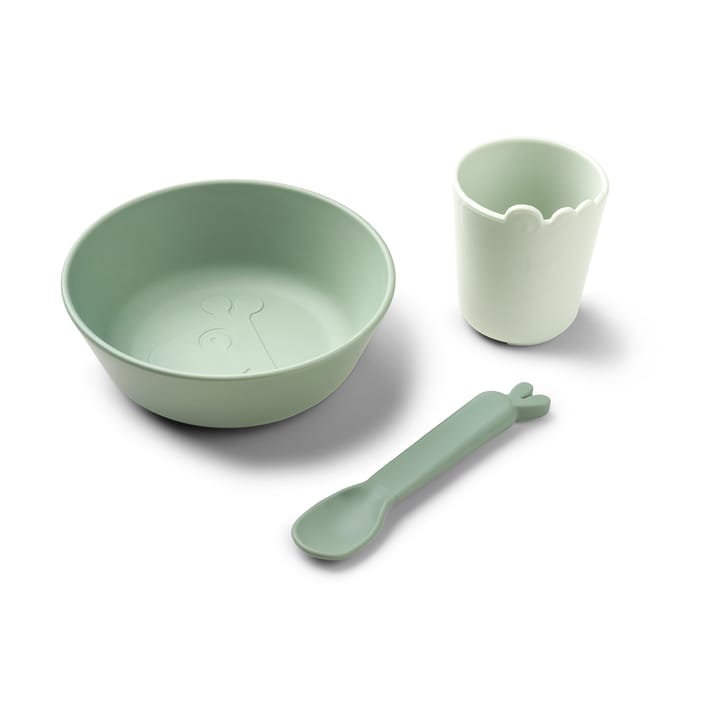 Kiddish Fist Meal Serviceset 3 Teile, Green Done by deer