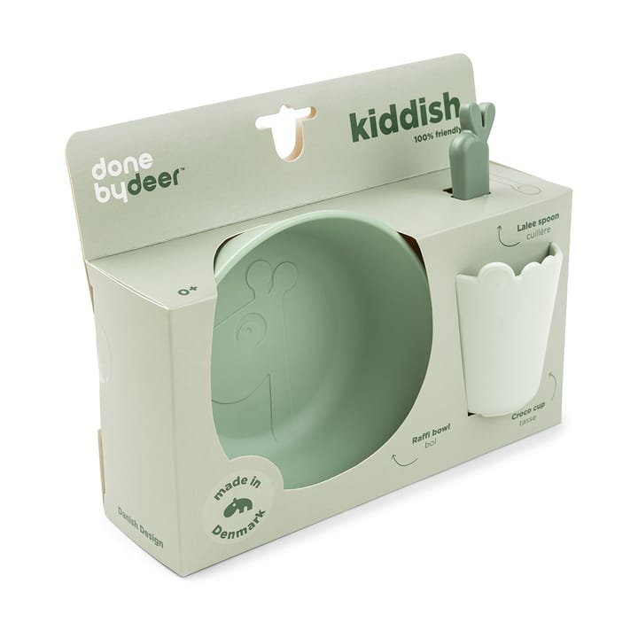 Kiddish Fist Meal Serviceset 3 Teile, Green Done by deer