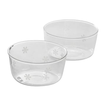 Schneeflocken Schüssel Ø 10 cm 2er-Pack - Glas - Dorre