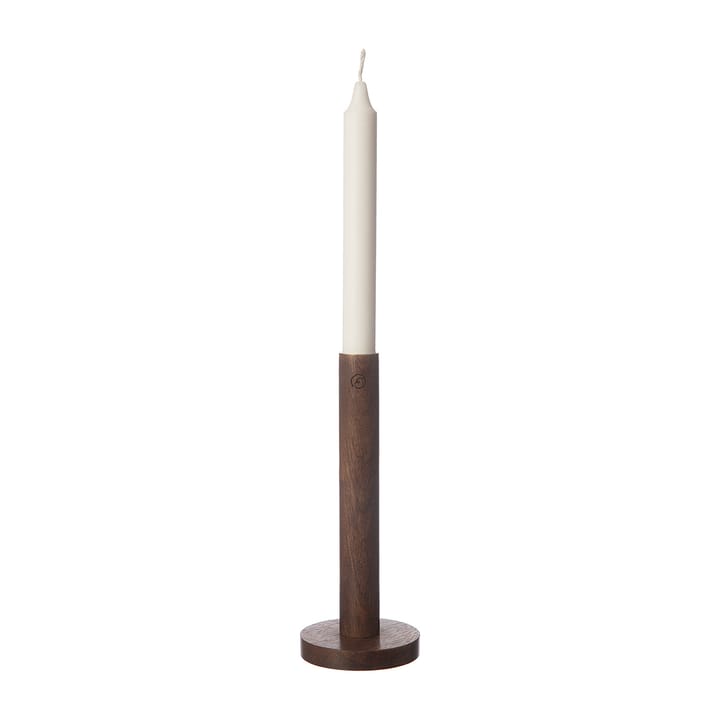 Ernst Kerzenhalter aus Holz 20cm, Dunkelbraun ERNST