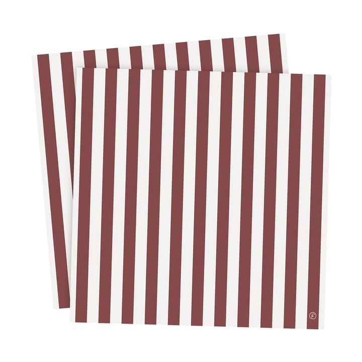 Ernst Serviette gestreift 33x33 cm 20er-Pack, Rot-Weiß ERNST