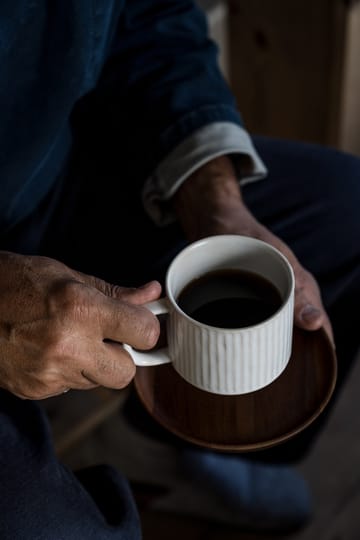 Ernst Tasse gerillt 26 cl - Naturweiß - ERNST