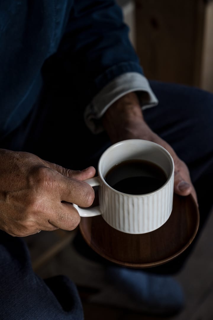 Ernst Tasse gerillt 26 cl, Naturweiß ERNST