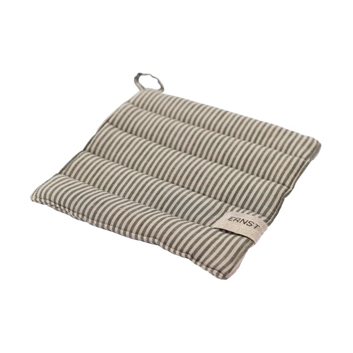 Ernst Topflappen gestreift 23x25 cm, Grün-beige ERNST