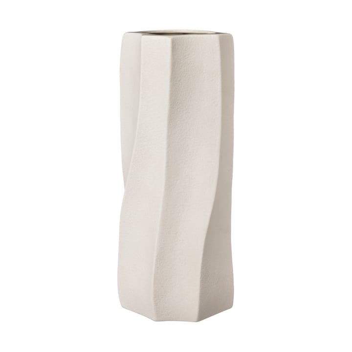 Ernst Vase Steingut Ø13x31 cm - Naturweiß - ERNST