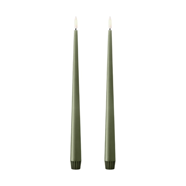 ester & erik Stabkerze LED 30 cm 2er Pack, 70 Green Soil ester & erik