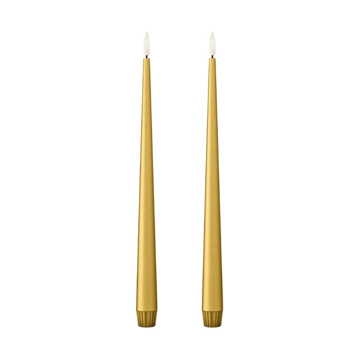 ester & erik Stabkerze LED 30 cm 2er Pack, 90 Gold Metallic ester & erik