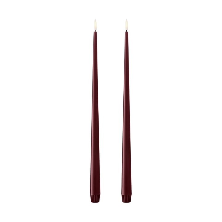 ester & erik Stabkerze LED 40 cm 2er Pack, 44/2 Deep Wine ester & erik