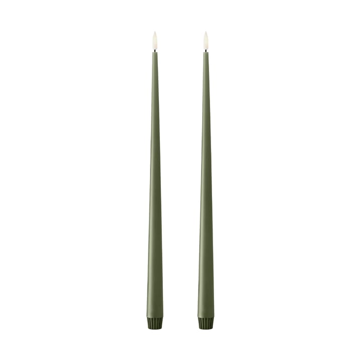 ester & erik Stabkerzen LED 40 cm 2er-Pack - 69 Green Soil - Ester & erik