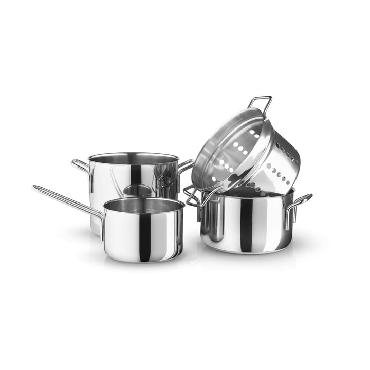 Eva Trio Stainless Steel Topfset 4 Teile, Edelstahl Eva Solo