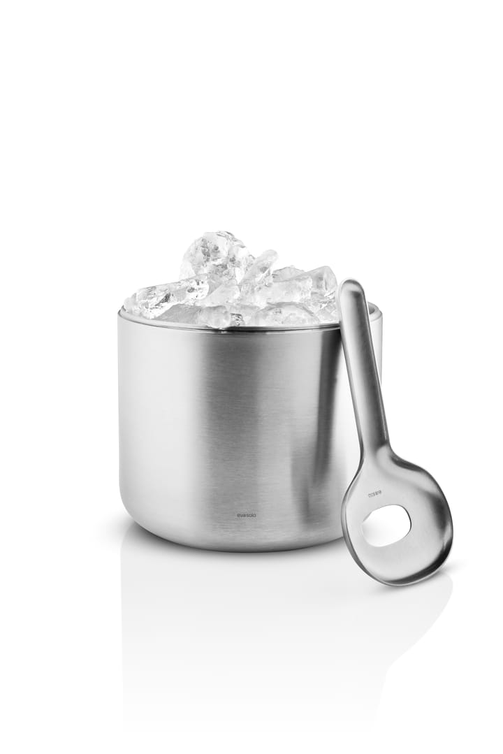 Liquid lounge Eiskübel mit Löffel 1,4 l, Brushed steel Eva Solo