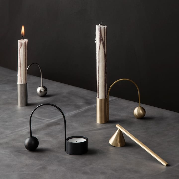 Balance Chrom Kerzenhalter, Stabkerze ferm LIVING