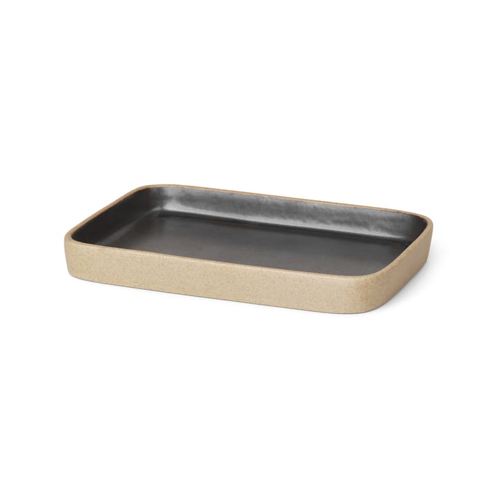 Bon Dekorationstablett klein, Beige-schwarz ferm LIVING