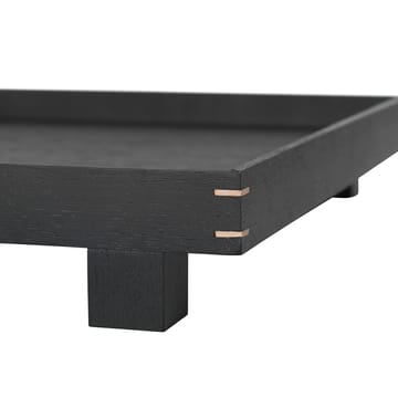 Bon Holztablett large - Schwarz gebeizte Eiche - ferm LIVING