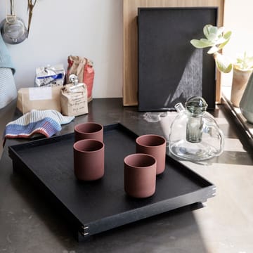 Bon Holztablett large - Schwarz gebeizte Eiche - ferm LIVING