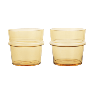 Boya Trinkglas niedrig 30 cl 2er-Pack - Yellow - Ferm Living