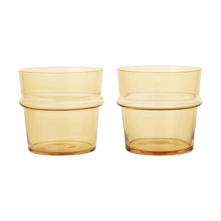 Boya Trinkglas niedrig 30 cl 2er-Pack, Yellow Ferm Living