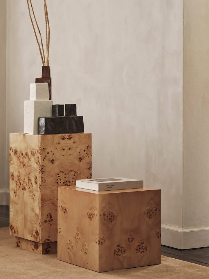 Burl Cube Beistelltisch 40x40 cm, Natural ferm LIVING