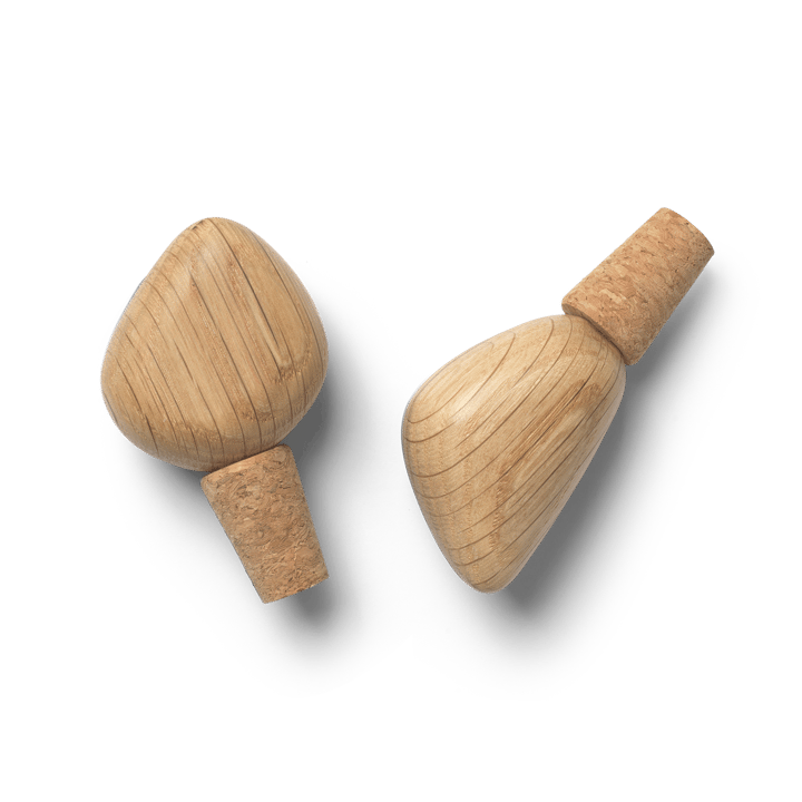 Cairn Weinflaschen-Verschluss 2er Pack, Oak ferm LIVING