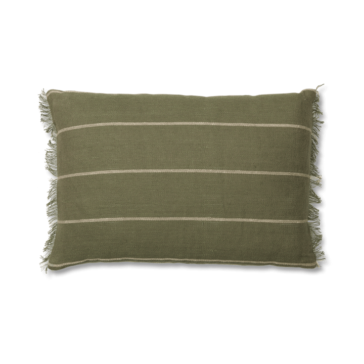 Calm Kissenbezug 40x60 cm - Olive-Off-white - Ferm Living