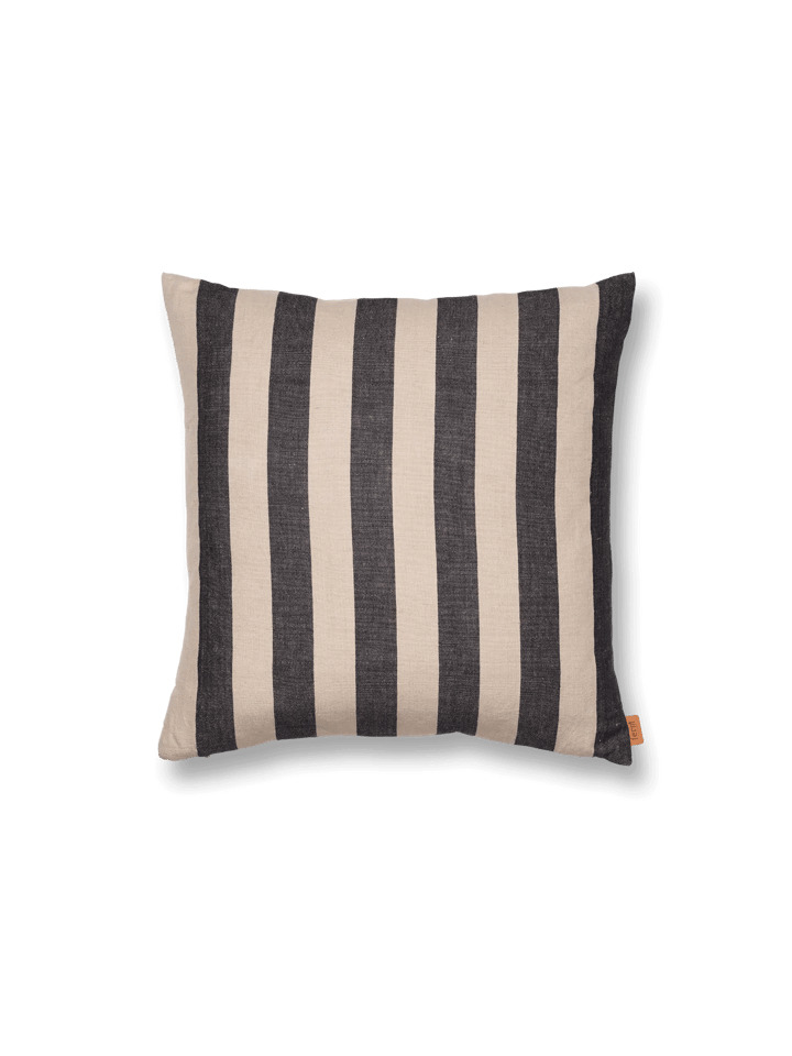 Grand Kissenbezug 50x50 cm, Sand-schwarz ferm LIVING