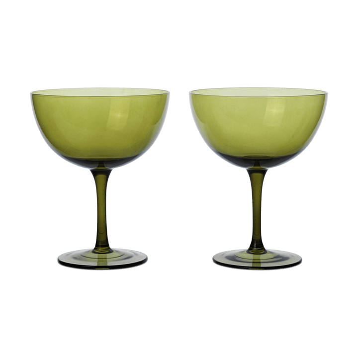 Host Cocktailglas 24 cl 2er Pack, Moss green ferm LIVING