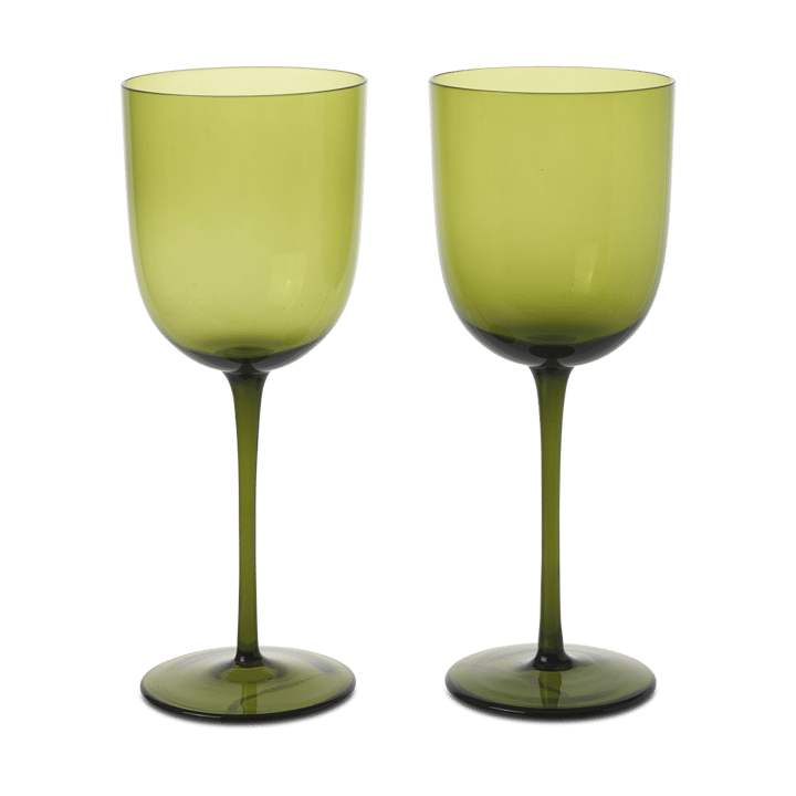 Host Weißweinglas 30 cl 2er-Pack, Moss Green ferm LIVING