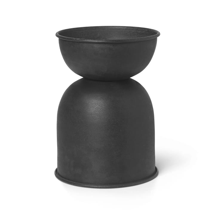 Hourglass Blumentopf extra small Ø21 cm, Schwarz-dunkelgrau ferm LIVING