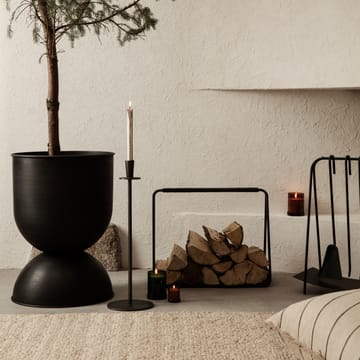 Hourglass Blumentopf groß Ø50 cm - Schwarz-dunkelgrau - ferm LIVING