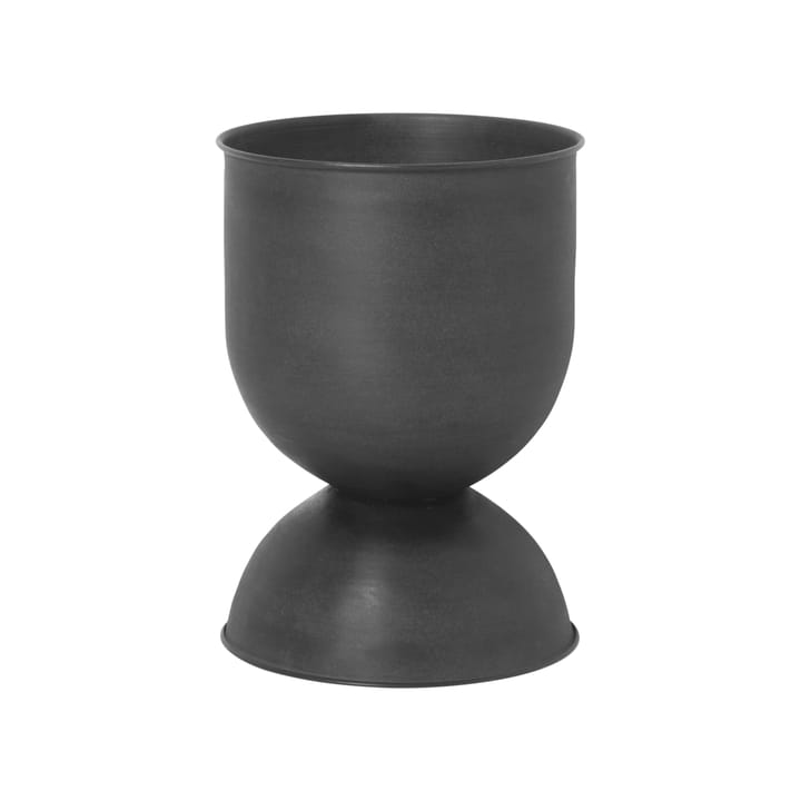 Hourglass Blumentopf klein Ø31 cm, Schwarz-dunkelgrau ferm LIVING