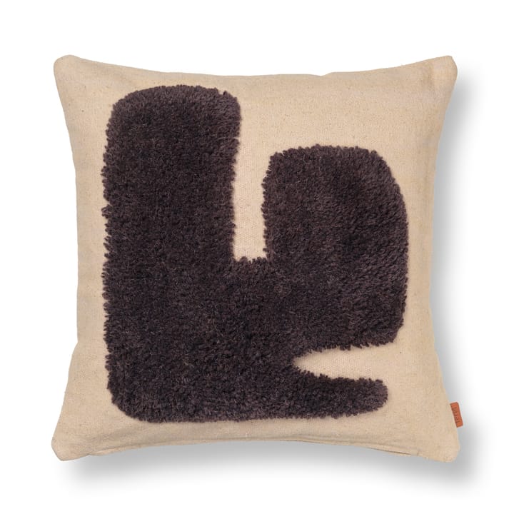 Lay Kissen 50 x 50cm, Sand / Dark Brown ferm LIVING